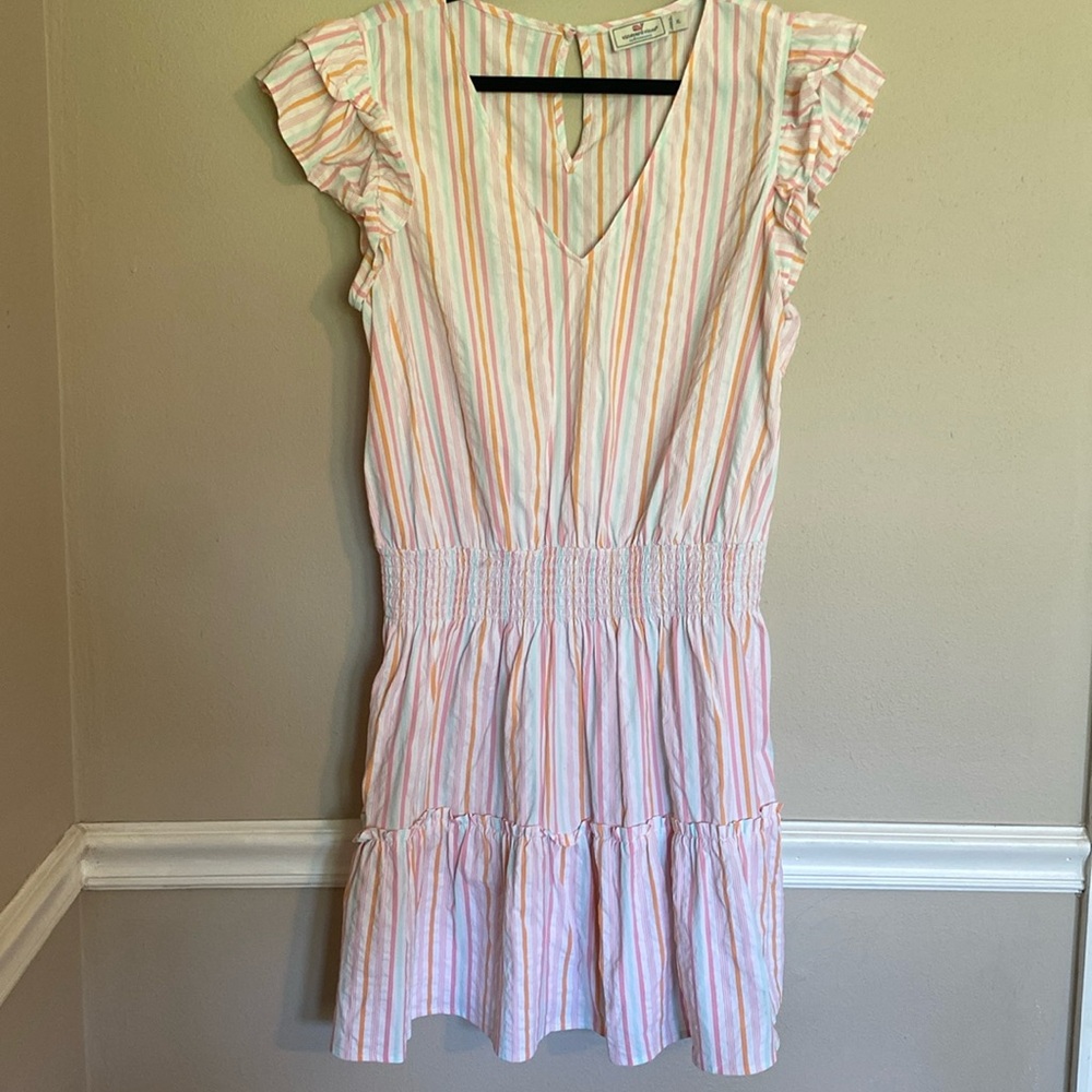 Women's Vineyard Vines Sleeveless Flutter Sleeve Dress Size XL